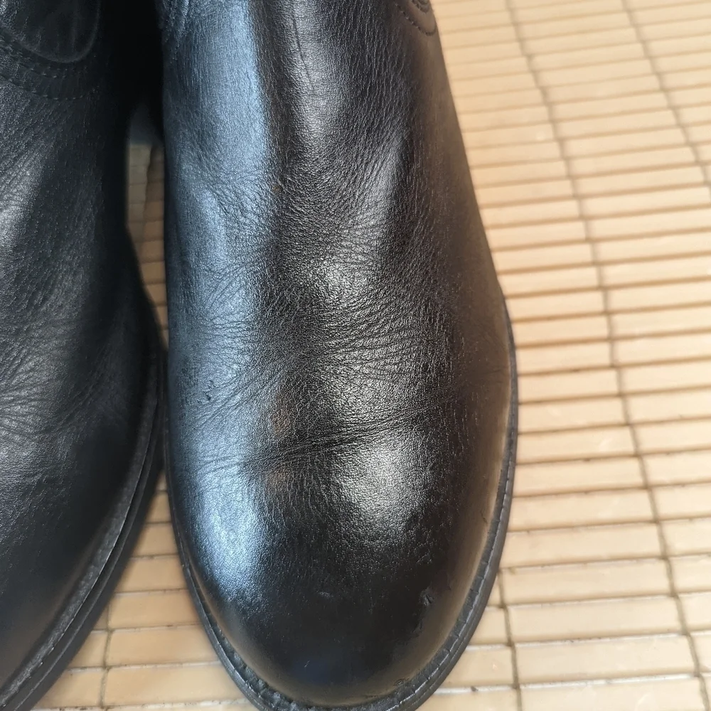Ariat Heritage Roper Boots Men's 9 EE Western Black Rancher Cowboy Gently Worn.
